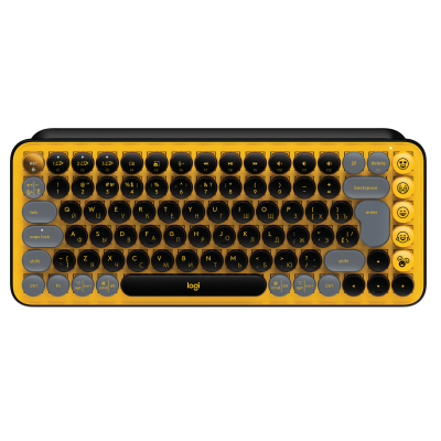 Клавиатура Logitech POP Keys Wireless Mechanical Keyboard UA Blast Yellow (920-010735) (U0817362)