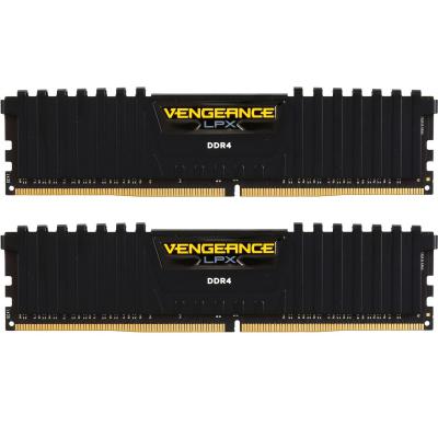 Модуль пам'яті для комп'ютера DDR4 16GB (2x8GB) 3200 MHz Vengeance LPX Black Corsair (CMK16GX4M2B3200C16) (U0161832)