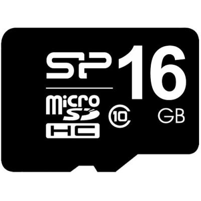 Карта памяти Silicon Power 16Gb microSDHC UHS-I class 10 (SP016GBSTHBU1V10SP) (U0068492)