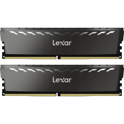 Модуль пам'яті для комп'ютера DDR4 16GB (2x8GB) 3200 MHz Thor Dark Gray Lexar (LD4BU008G-R3200GDXG) (U0886813)