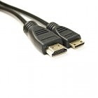 Кабель мультимедийный HDMI A to HDMI C (mini), 2.0m PowerPlant (KD00AS1273)