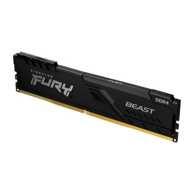 Модуль пам'яті для комп'ютера DDR4 8GB 2666 MHz Fury Beast Black Kingston Fury (ex.HyperX) (KF426C16BB/8) (U0559403)