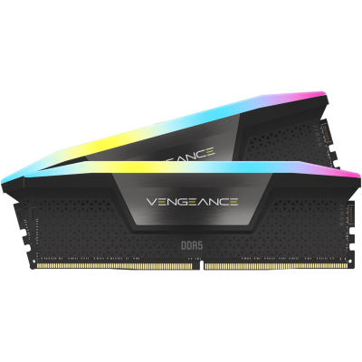 Модуль памяти для компьютера DDR5 32GB (2x16GB) 6000 MHz Vengeance RGB Corsair (CMH32GX5M2D6000Z36K) (U0821746)