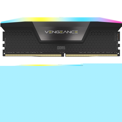 Модуль пам'яті для комп'ютера DDR5 32GB (2x16GB) 6000 MHz Vengeance RGB Black Corsair (CMH32GX5M2B6000C30) (U0862949)