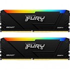 Модуль памяти для компьютера DDR4 32GB (2x16GB) 3200 MHz FURY Beast RGB Kingston Fury (ex.HyperX) (KF432C16BB2AK2/32)