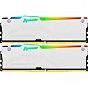 Модуль пам'яті для комп'ютера DDR 64GB (2x32GB) 6000 MHz FURY Beast White RGB Kingston Fury (ex.HyperX) (KF560C40BWAK2-64) (U0883817)