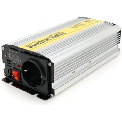 Автомобильный инвертор 12V/220V 500W чистая синусоида, 1xShuko, 1xUSB Ritar (RSC-500) (U0833833)