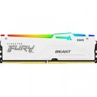 Модуль памяти для компьютера DDR5 16GB 5600 MHz Beast White RGB Kingston Fury (ex.HyperX) (KF556C36BWEA-16)