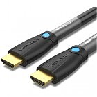 Кабель мультимедийный HDMI to HDMI 8.0m V2.0 Engineering 4K 60Hz 18Gbps HD 7.1 PVC Black Vention (AAMBK)