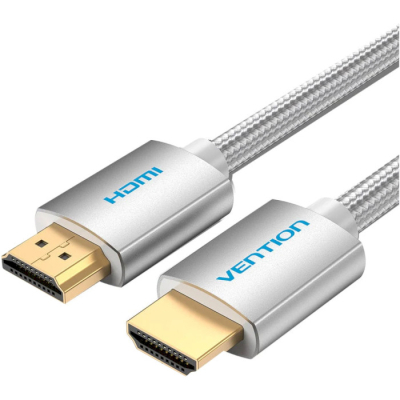 Кабель мультимедийный HDMI to HDMI 2.0m V2.0 4K 60Hz Silver Metal Type Vention (AABIH) (U0955478)