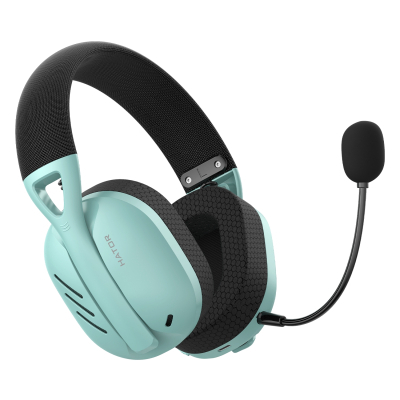 Наушники Hator Hyperpunk 2 Wireless Tri-mode Black/Mint (HTA-858) (U0856047)