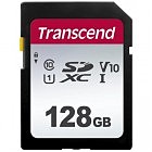 Карта памяти Transcend 128GB SDXC class 10 UHS-I U1 V10 (TS128GSDC300S)