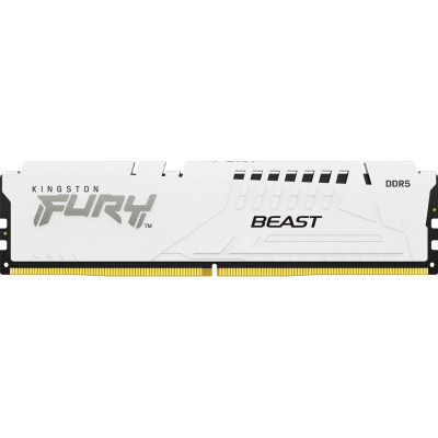 Модуль пам'яті для комп'ютера DDR5 32GB 5600 MHz FURY Beast White Kingston Fury (ex.HyperX) (KF556C40BW-32) (U0883809)