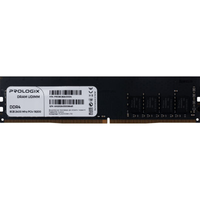 Модуль памяти для компьютера DDR4 8GB 2400 MHz Prologix (PRO8GB2400D4) (U0929876)