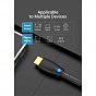 Кабель мультимедийный HDMI to HDMI 10.0m V2.0 Engineering 4K 60Hz 18Gbps HD 7.1 PVC Black Vention (AAMBL) (U0955491)