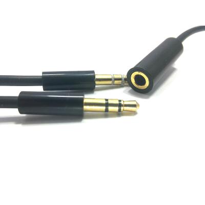 Кабель мультимедийный Jack 3.5mm мама/2xJack 3.5mm папа 1.5m PowerPlant (DV00DV4057) (U0133765)