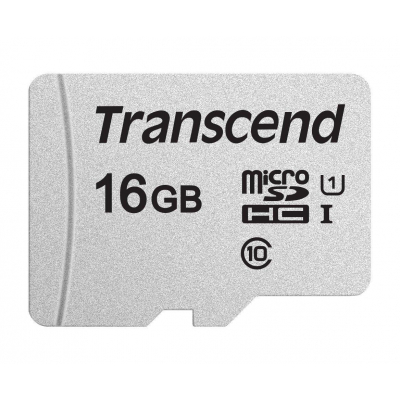 Карта памяти Transcend 16GB microSDHC class 10 UHS-I U1 (TS16GUSD300S) (U0309087)