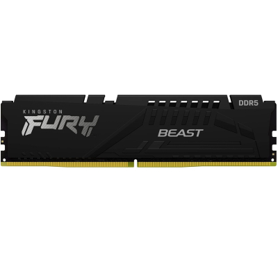 Модуль пам'яті для комп'ютера DDR5 32GB 5200 MHz Fury Beast Black Kingston Fury (ex.HyperX) (KF552C40BB-32) (U0883776)