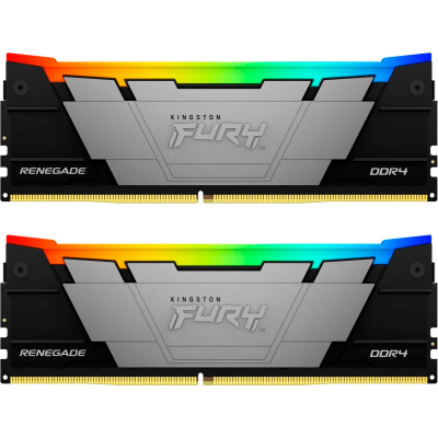 Модуль памяти для компьютера DDR4 64GB (2x32GB) 3200 MHz FURYRenegadeRGB Kingston Fury (ex.HyperX) (KF432C16RB2AK2/64) (U0883794)