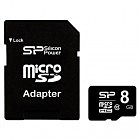 Карта памяти Silicon Power 8GB microSD class 10 (SP008GBSTH010V10SP)