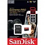 Карта памяти SanDisk 512 GB microSDXC UHS-I U3 Extreme Pro+SD Adapter (SDSQXCD-512G-GN6MA) (U0722143)