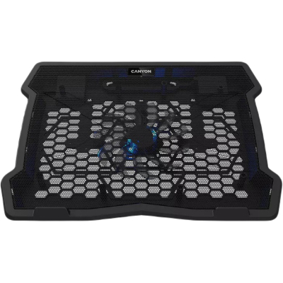 Подставка для ноутбука Canyon NS02, 10-15.6 laptop, single fan with 2x2.0 USB hub (CNE-HNS02) (U0778154)