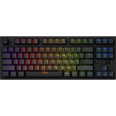 Клавіатура GamePro MK180B Hot-Swap Red Swich RGB USB UA Black (MK180B) (U0950988)