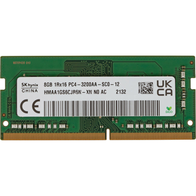 Модуль памяти для ноутбука SoDIMM DDR4 8GB 3200 MHz Hynix (HMAA1GS6CJR6N-XN) (U0814542)