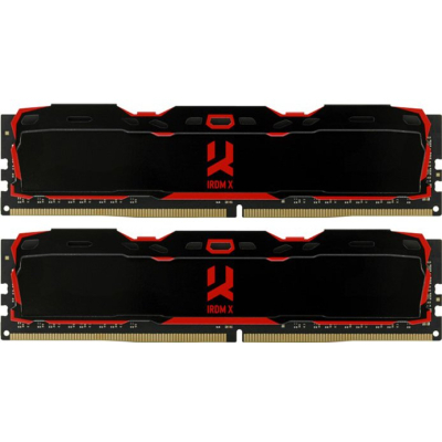 Модуль памяти для компьютера DDR4 32GB (2x16GB) 3200 MHz IRDM Black Goodram (IR-X3200D464L16A/32GDC) (U0568117)