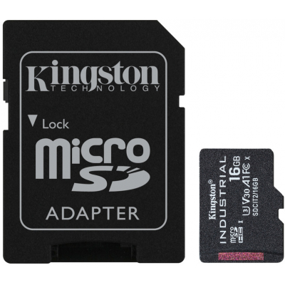 Карта памяти Kingston 16GB microSDHC class 10 UHS-I V30 A1 (SDCIT2/16GB) (U0589592)