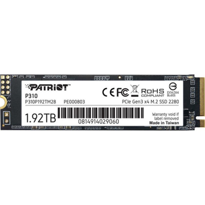 Накопитель SSD M.2 2280 1.92TB Patriot (P310P192TM28) (U0696447)