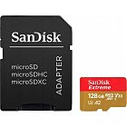 Карта памяти SanDisk 128GB microSD class 10 UHS-I Extreme For Action Cams and Dro (SDSQXAA-128G-GN6AA)