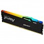 Модуль памяти для компьютера DDR5 16GB 6000 MHz FURY Beast RGB Kingston Fury (ex.HyperX) (KF560C40BBA-16) (U0722019)