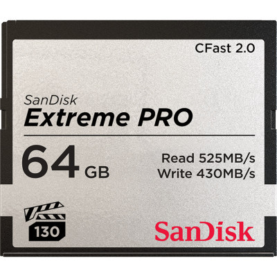 Карта памяти SanDisk 64GB CFast 2.0 Extreme Pro (SDCFSP-064G-G46D) (U0887964)