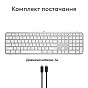 Клавіатура Logitech MX Keys S для MAC Bluetooth/Wireless UA Pale Grey (920-011638) (U0965395)