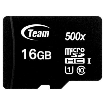 Карта памяти Team 16GB microSDHC class 10 UHS-I (TUSDH16GCL10U02) (U0344994)