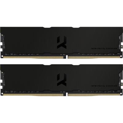 Модуль памяти для компьютера DDR4 32GB (2x16GB) 3600 MHz Iridium Pro Deep Black Goodram (IRP-K3600D4V64L18/32GDC) (U0538278)