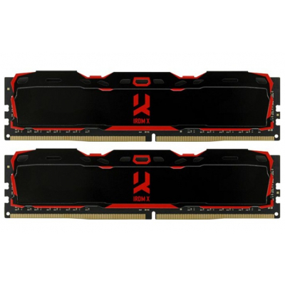 Модуль памяти для компьютера DDR4 16GB (2X8GB) 3200 MHz IRDM X Black Goodram (IR-X3200D464L16SA/16GDC) (U0549918)