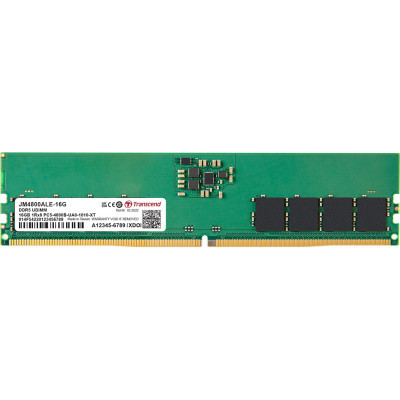 Модуль памяти для компьютера DDR5 16GB 4800 MHz Transcend (JM4800ALE-16G) (U0922411)