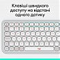 Клавиатура Logitech POP Icon Keys Bluetooth UA Off-White (920-013072) (U0972302)