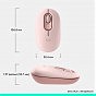 Мышка Logitech POP Mouse With Emoji Bluetooth Rose (910-007413) (U0972299)