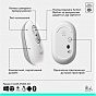 Комплект Logitech POP Icon Combo Bluetooth UA Off-White (920-013141) (U0972309)