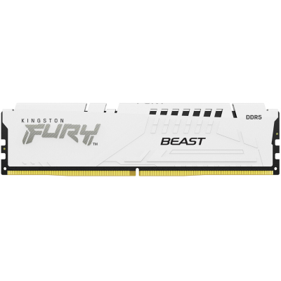 Модуль пам'яті для комп'ютера DDR5 16GB 5200 MHz Beast AM5 White Kingston Fury (ex.HyperX) (KF552C36BWE-16) (U0874232)