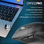 Мышка OfficePro M395B Silent Click Ergonomic Wireless Black (M395B) (U0968314)