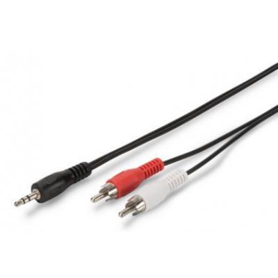 Кабель мультимедийный Jack 3.5mm to 2RCA 1.5m Assmann (AK-510300-015-S) (U0417657)