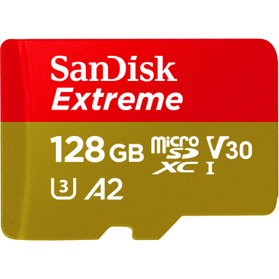 Карта памяти SanDisk 128GB microSD class 10 UHS-I U3 Extreme (SDSQXAA-128G-GN6MN) (U0746499)