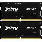 Модуль памяти для ноутбука SoDIMM DDR5 32GB (2x16GB) 5600 MHz Impact Black Kingston Fury (ex.HyperX) (KF556S40IBK2-32)