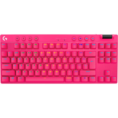 Клавиатура Logitech G PRO X TKL Lightspeed Tactile USB UA Magenta (920-012159) (U0913995)