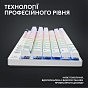 Клавиатура Logitech G PRO X TKL Lightspeed Tactile USB UA White (920-012148) (U0913996)