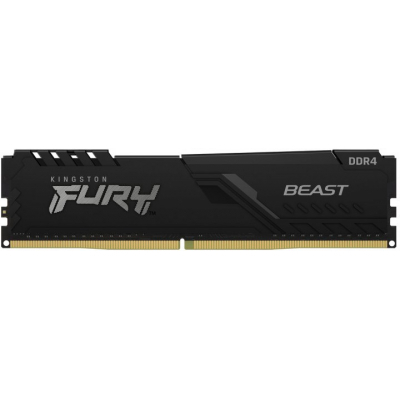 Модуль памяти для компьютера DDR4 16GB 2666 MHz FURY Beast Black Kingston Fury (ex.HyperX) (KF426C16BB/16) (U0571918)